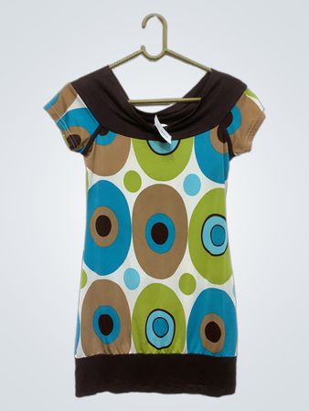 Xanaka Damen Kurzarm Grafikdruckkleid