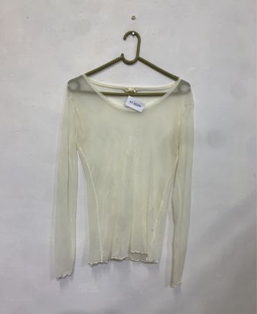 SAUL BRIA Sheer Long Sleeve Top