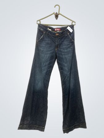 Fit & Wide Blue Denim Jeans