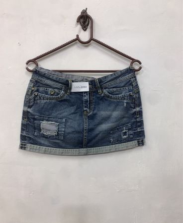 Jeansrock mit Patches