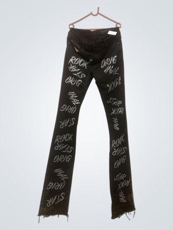ROCKSTAR ORIGINAL Schwarze Jeans mit Strassverzierungen