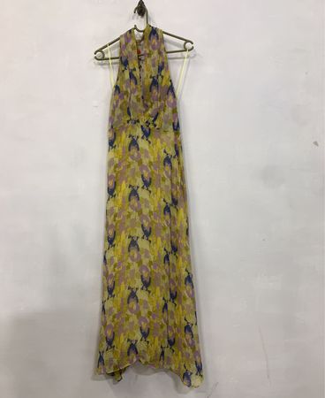 Maxikleid mit abstraktem Druck