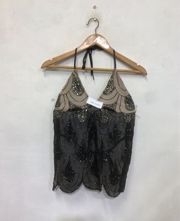 Beaded Halter Top