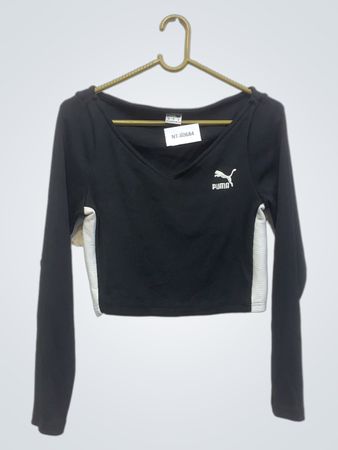 Puma Crop-Top mit langen Ärmeln