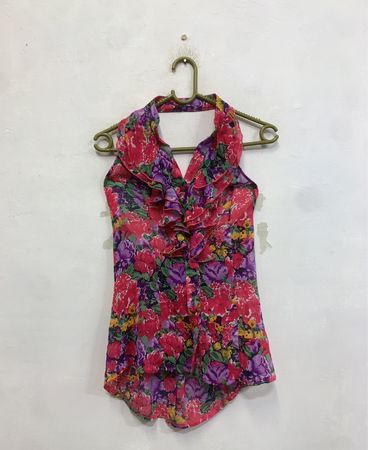 Zamis Floral Halter Top