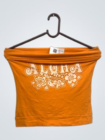 Orange Aloha Tube Top