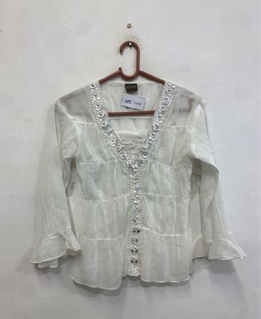 ZOLA EARTHLY FASHIONS Weiße Bluse