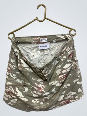 Jupe mini imprimé floral camouflage Madonna