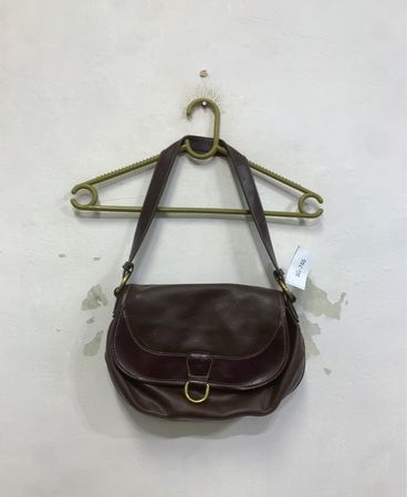 Braune Leder Schultertasche