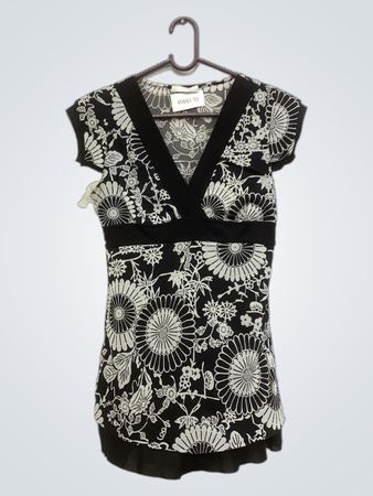 Promod Floral Print V-Neck Top