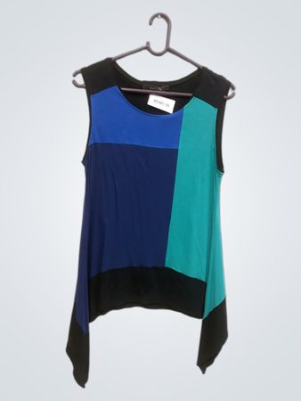 BCBGMAXAZRIA Farbblock ärmelloses Top