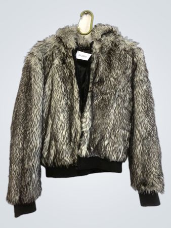 Kapuzenjacke aus Kunstfell