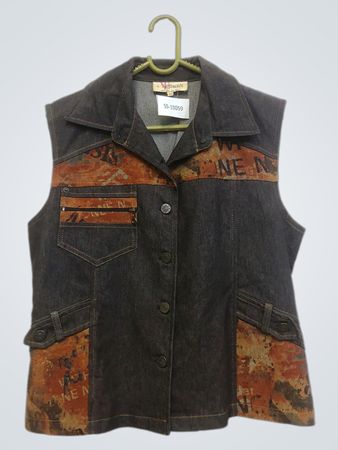 Affinités Armand Thiery ärmellose Denim-Weste