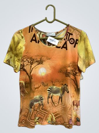 Dori Young African Safari Print T-Shirt