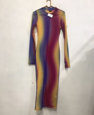 BLANC Tie Dye Mesh Dress