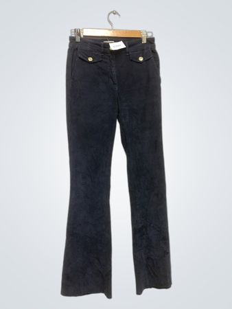 LUCKYLU MILANO Dunkle Flare-Cordhose