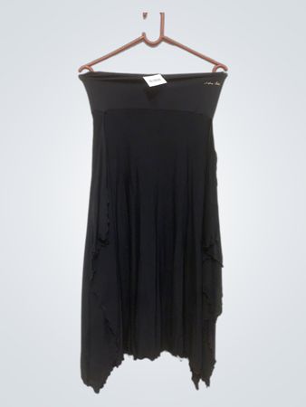 Dolores Cortes Schwarzes Strapless Kleid