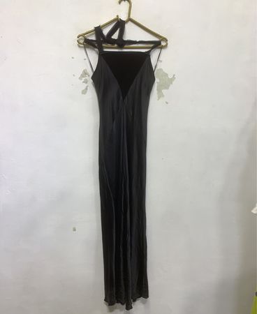 Schwarzes Slipkleid
