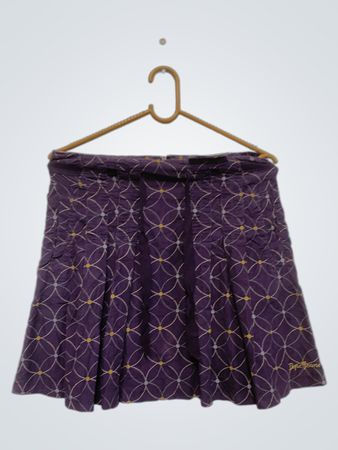 Pepe Jeans Lila gemusterter Cord-Minirock