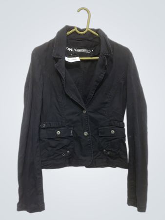 ONLY Limitless Denim Black Blazer Jacket