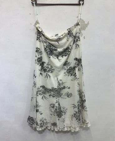Zarter Blumenmuster-Midi-Rock