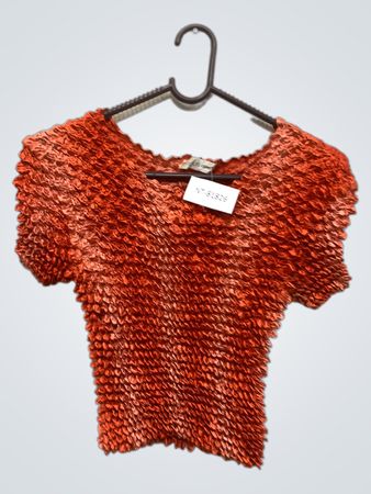 Copyright Konzept Orange Texturiertes Oberteil