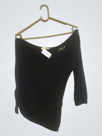 Missoni Schwarzes Off-the-Shoulder Top mit gerafftem Detail