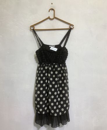 Schwarzes & Fisch Polka Dot Kleid