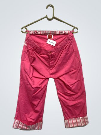 FOREST HILL Rosa Capris mit gestreiften Bündchen