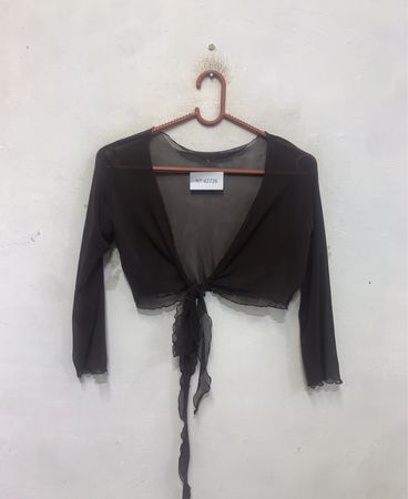 Durchsichtiger Knoten-Front-Bolero