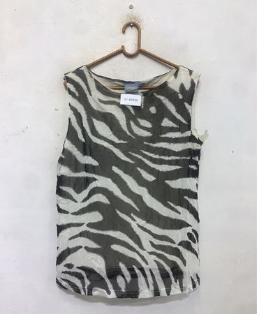 GRENVILLAGE Ärmelloses Zebrastreifen-Top