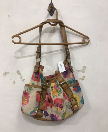 Blumenmuster Schultertasche
