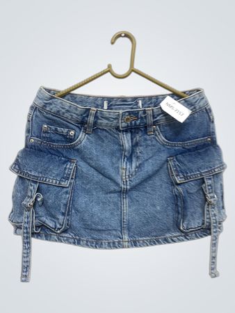 Denim Cargo Minirock