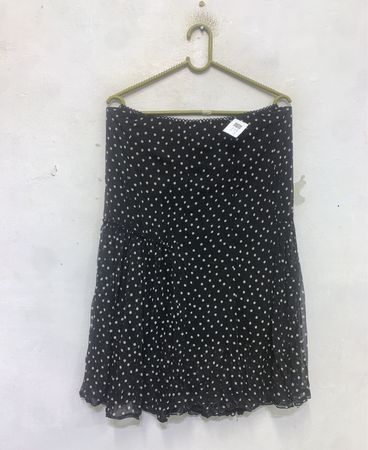 SPECCHIO WOMAN Schwarzer Polka-Dot-Rock