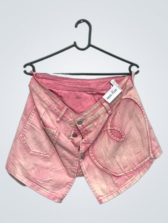 Pink Denim Shorts
