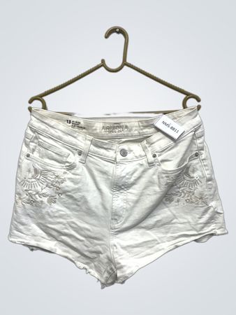 Arizona Jean Co. Weiße bestickte Denim-Shorts