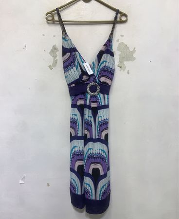 Fantasy Damen Ärmelloses Bedrucktes Kleid