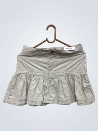 Beige Rock mit Rüschenabschluss