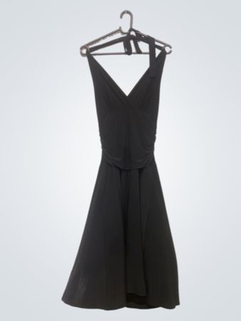 Vintage Chic für Topvintage Schwarzes Halterneck Kleid