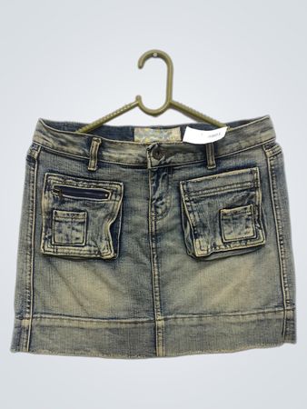 Denimrock mit Taschen