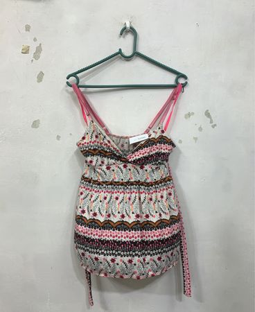 Blumenmuster Tanktop