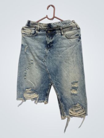 PERISCOPE Jeansrock im Used-Look