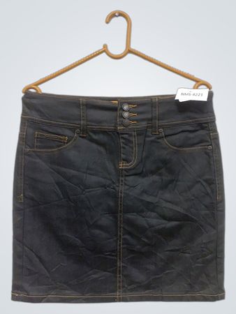 Schwarzer Jeansrock