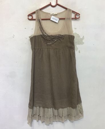 Damen ärmelloses Kleid mit Pailletten