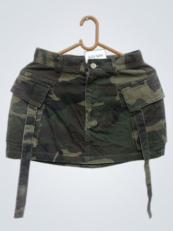 Camo Cargo Minirock