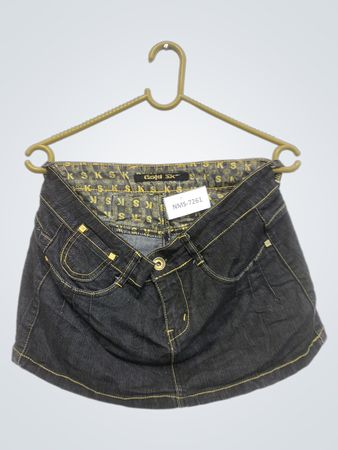 Gold SK Denim Minirock