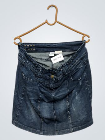 Jeansrock mit Nieten