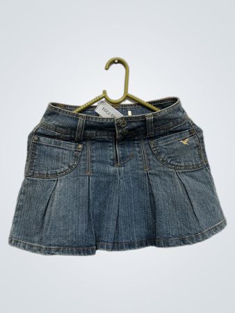 Denim Faltenrock