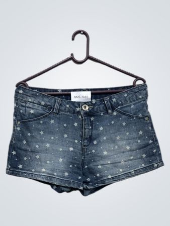 Jeansshorts mit Sternenmuster