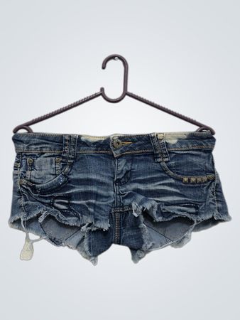 Damen Blaue Denim Shorts